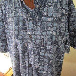 Columbia Mosaic Pattern Short-Sleeve Men's Shirt
